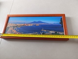 Quadro in legno golfo di napoli