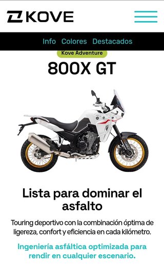 2026 VER DESCRIPCIÓN  OFERTA KOVE 800GT PRO X/RAL