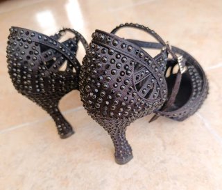 Zapatos de baile salón/latino con pedrería