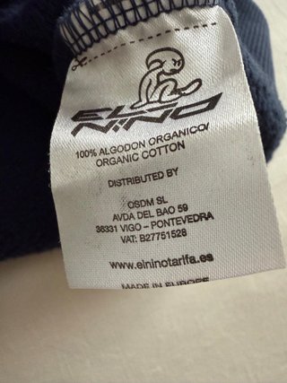 Chaqueta El Niño Algodón Azul
