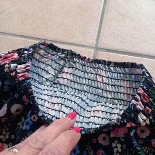 Set Top Arricciato + Gonna Balze Floreale