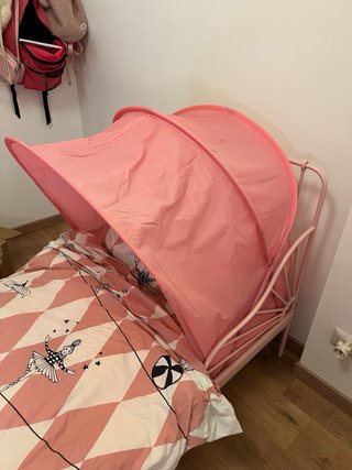 Lettino singolo Ikea bambina allungabile. Roma