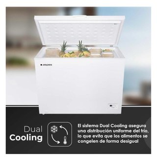 OFERTA Congelador arcón ASPES 287L Blanco