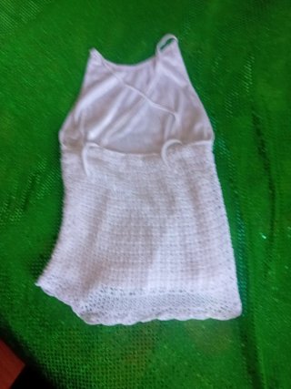 Top encaje blanco Talla 38