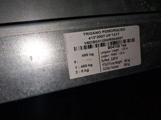 Remolque 450kg con documentación