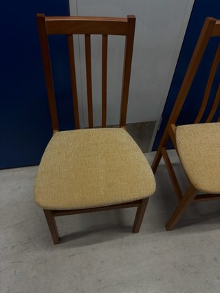 Conjunto 3 sillas madera cerezo