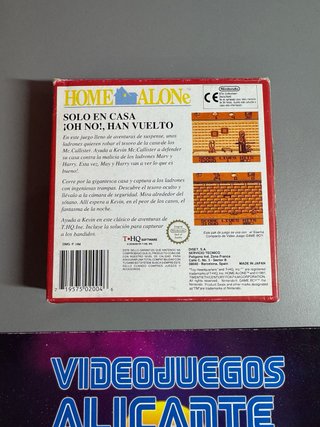 Home Alone Game Boy Nintendo Caja Manual PAL ESP