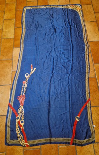 Maxi foulard/copricostume in seta e viscosa