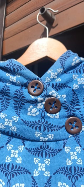 Sudadera de algodón con estampado floral