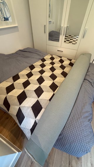 Alfombra Natuzzi Lana Beige/Negro/Gris