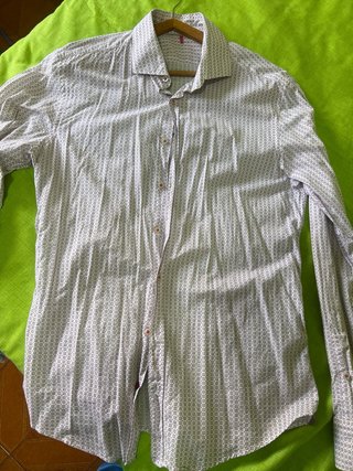 Camisa Italiana Micro-print Slim