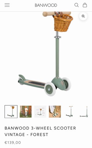 Patinete 3 Ruedas Banwood Vintage Forest