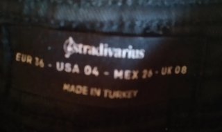 Pantalón vaquero negro ancho T.36