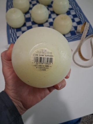 Set 7 Candele Sferiche Bianche Madison du Mond