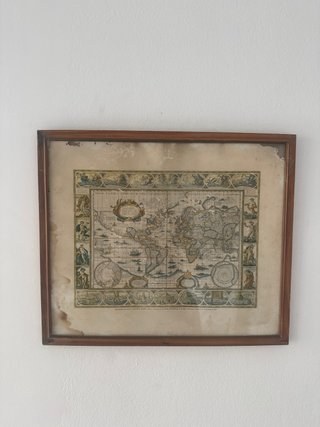 Mapa antigua -- vintage map print art