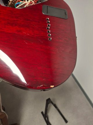 Guitarra para zurdo Schecter Hellraiser C-7 LH