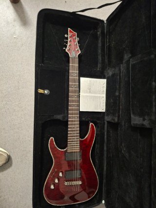 Guitarra para zurdo Schecter Hellraiser C-7 LH