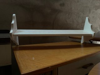 Estantería de madera blanca. Son dos iguales