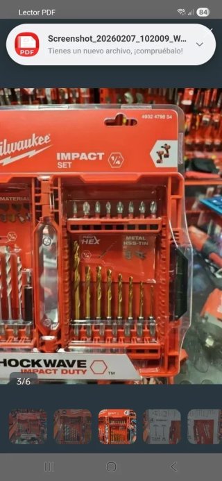 Set Brocas Milwaukee Shockwave 39 pzs