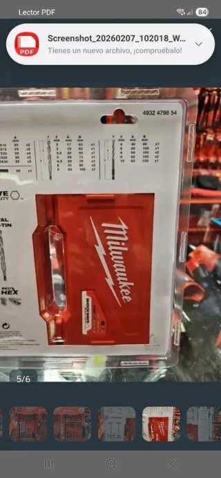 Set Brocas Milwaukee Shockwave 39 pzs