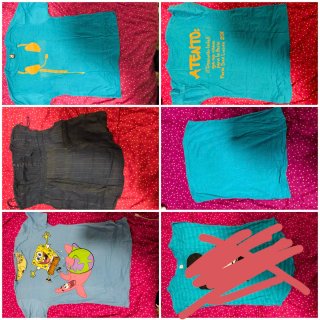 Camisetas blancas, marrones etc