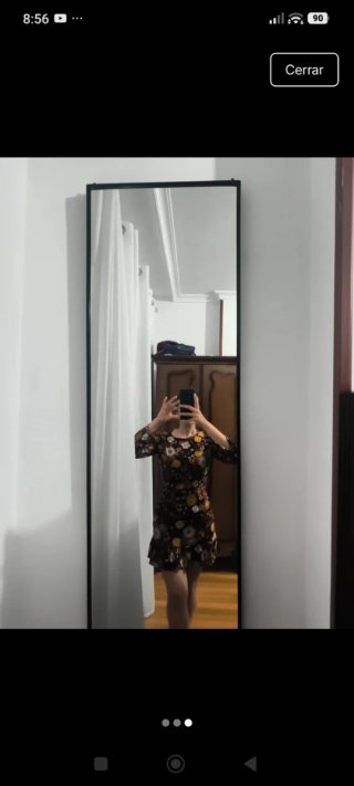 Vestido estampado floral vintage Stradivarius