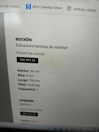 Hamaca con soporte Ikea