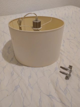 Lámparas de techo beige tela