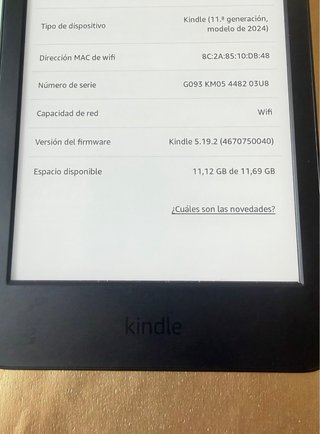 Amazon Kindle 11 (2024) Negro