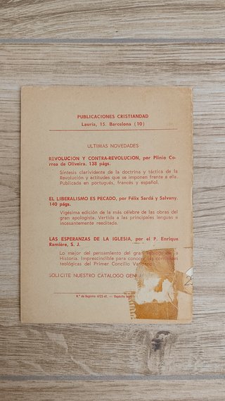 Libreto La Iglesia y el Alzamiento Nacional 1961