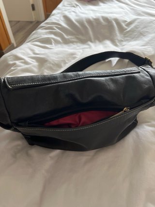 Bolso Piel Negro Varios Apartados