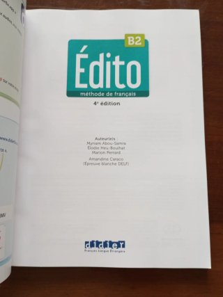 Edito B2 - 4ème édition - Francés