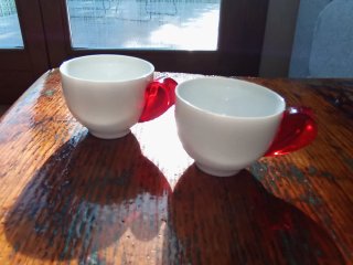 Set 2 tazzine caffè love rosse