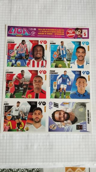 Láminas Liga Este Panini 2025-26