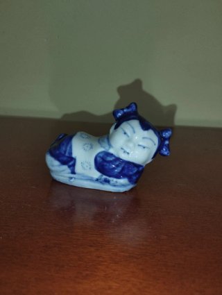 Lote 2 figuras almohada china porcelana