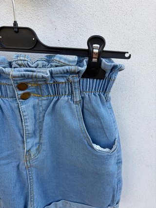 Pantaloncini jeans donna vita alta