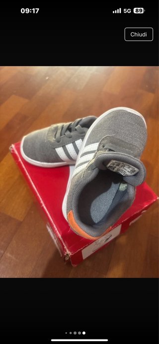 Scarpe bimbo/a Adidas grigie