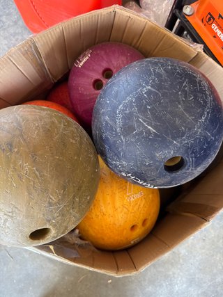 Bolas de bolos usadas (varios colores)