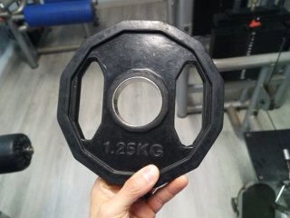 2 Discos Pesas 1.25kg para Barra Olímpica 50mm