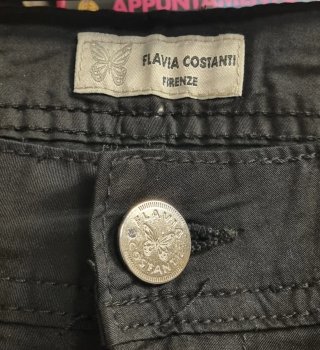 Pantaloni neri tipo jeans tg 52