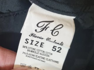 Pantaloni neri tipo jeans tg 52