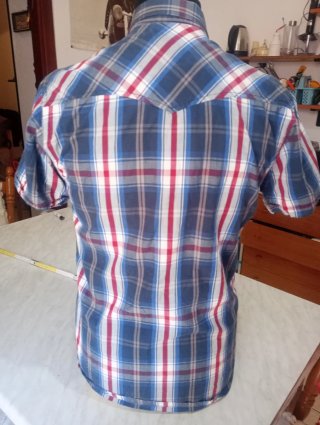 Camicia uomo western vintage a quadri