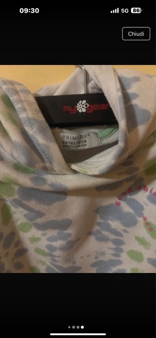 Felpa bimba tie-dye