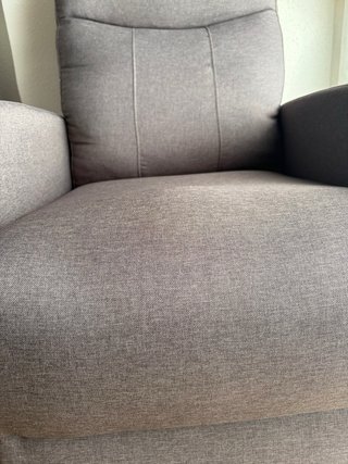 Sillón reclinable automático gris