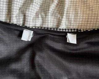 Camicia MaxMara cotone elastici fantasia nera tg S