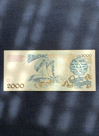 BILLETE DE PORTUGAL 2000 Escudos, 1992.