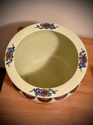Macetero / Pecera de porcelana china