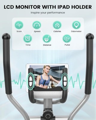 Bicicleta Elíptica Therun Magnética Silenciosa