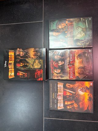 Trilogía Piratas del Caribe DVD Disney