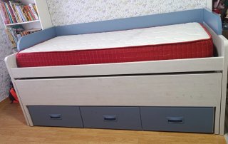 Cama nido, Dos camas y 3 cajones.